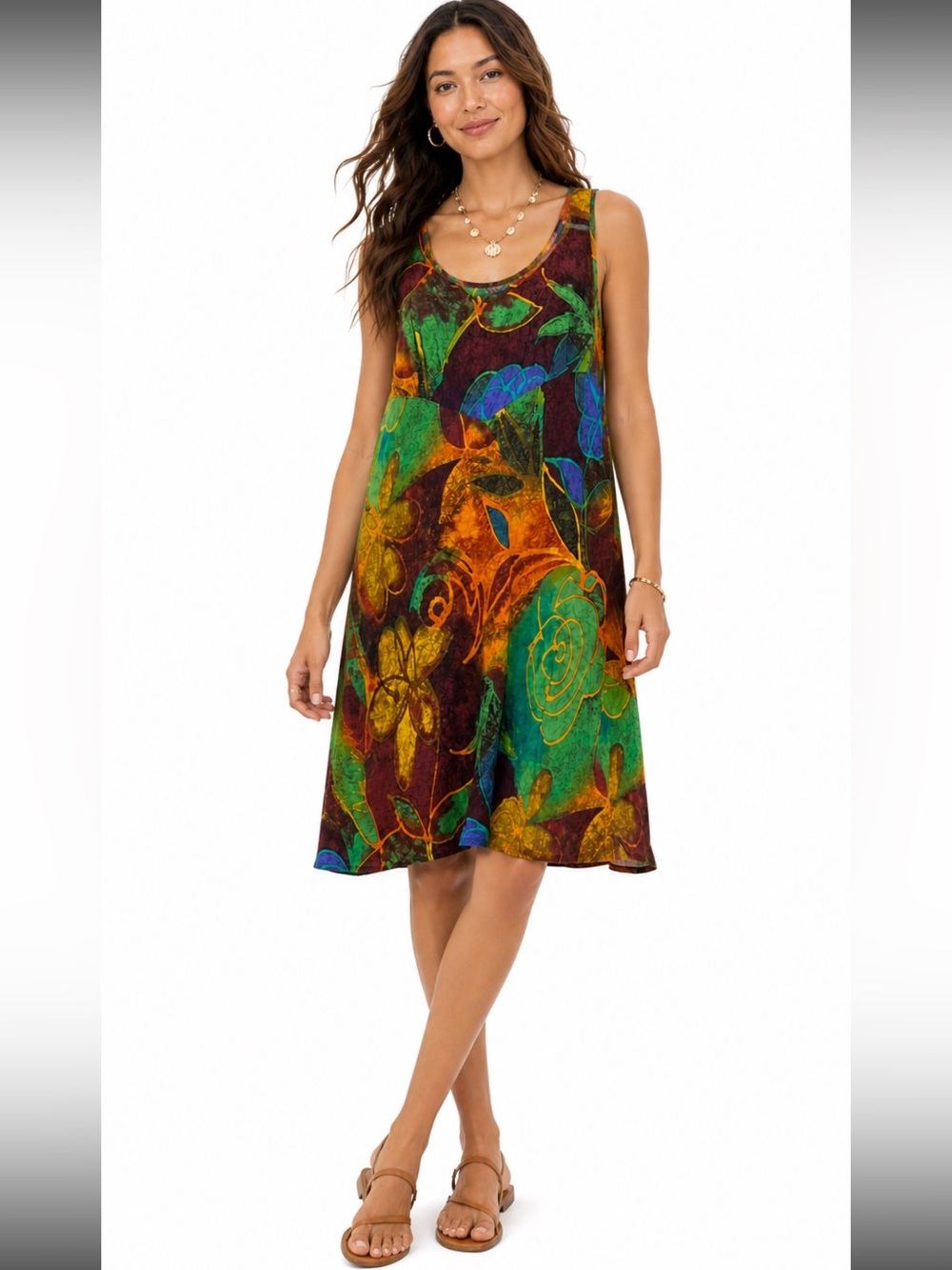 Jams World Hula Moon Dress size XL 100% Rayon